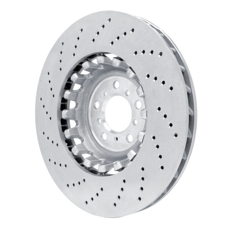 BMW M5 Brake Rotor (1) - Left Front - R1 Concepts - Drilled Carbon Alloy GeoMET - `12-`19